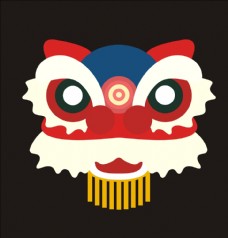 舞狮狮头图片
