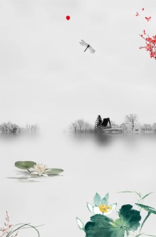 中国风设计水墨背景图片