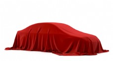 
                    红色绸缎覆盖汽车背景海报素材图片
