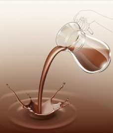 促销广告巧克力牛奶图片