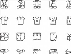 裤子线性服装图标图片
