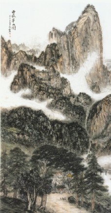 中华文化西岳华山图图片