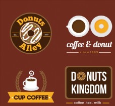 咖啡和甜品店标志图片
