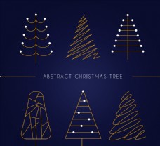 抽象圣诞树图片