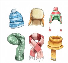 冬季围巾和帽子图片