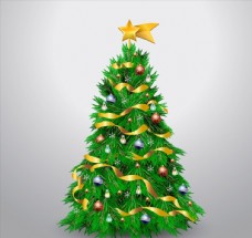 精美装饰圣诞树图片