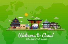 旅行海报亚洲旅游海报图片