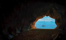 海边洞穴图片