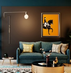 茶北欧客厅室内设计图片