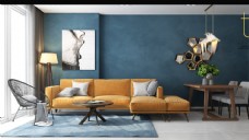 沙发组北欧客厅室内设计图片