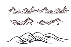 山水纹理图片