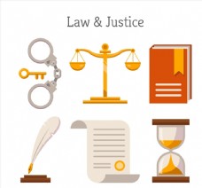 创意法律元素图片