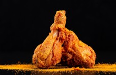 零食海报韩式炸鸡腿零食美食背景海报素材图片