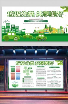 绿色环保垃圾分类知识宣传图片