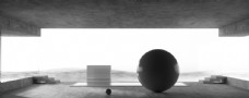 室内空间黑色空间室内球体图片