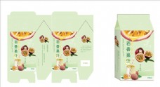 百香果汁包装盒图片