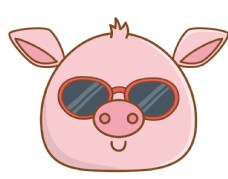 猪矢量素材猪手绘猪卡通猪图片