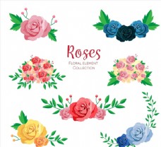 美丽玫瑰花设计图片