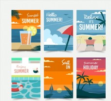 夏季度假卡片图片