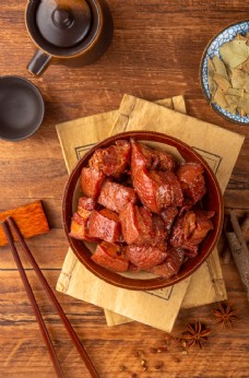 美食素材红烧肉美食食材海报素材图片