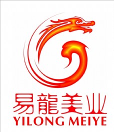 中国风设计易龙美业LOGO标志图片