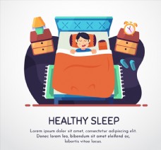 健康睡眠人物图片
