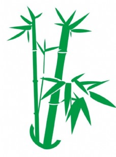 绿树矢量竹子图片