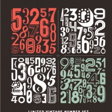 字体设计9数字图片