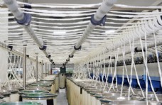 工业纺织工厂流水线企业背景海报素材图片