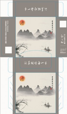 包装设计餐饮复古川菜山水上河图片