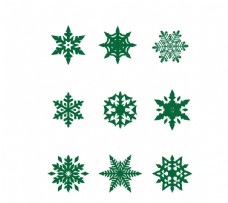 冬季圣诞雪花元素图片