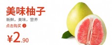 樱桃展架柚子樱桃海报水果海报图片