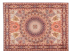 花海波斯地毯欧式花纹背景海报素材图片