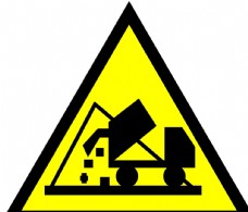 SPA物体警告标志一般固体废物三角形图片