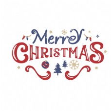 圣诞节英文装饰艺术字体素材图片