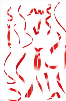 建党节背景红色飘带图片