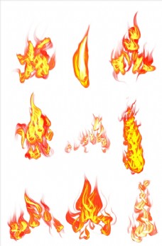 失量卡通火焰素材图片