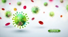 其他设计新冠病毒细胞图案图片