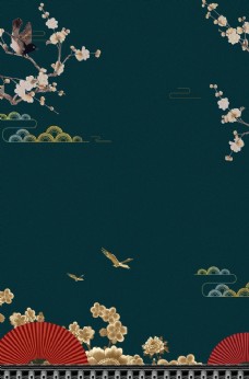 平面设计中国风古风背景图图片