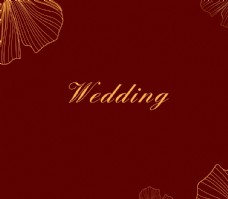 高端时尚红色婚礼背景图片