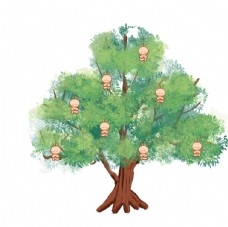 卡通手绘果树元素图片