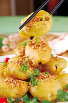 避风塘炒茄盒图片