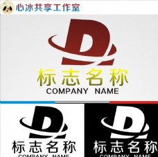D字母logo图片