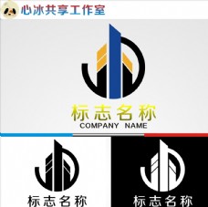 设计字母建筑logo图片