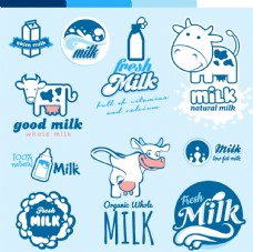 牛奶设计矢量图片