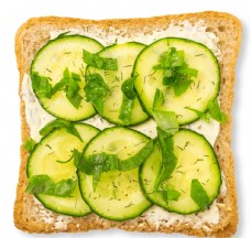 绿色蔬菜三明治图片