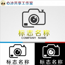 变形字母相机logo图片
