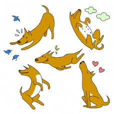宠物狗狗DOG动物卡通图片