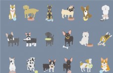 家犬狗DOG动物卡通图片