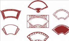 国庆节扇形框图片